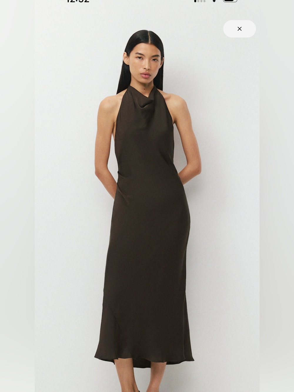 Aritzia Audience Satin Maxi Halter Dress in size 4. Worn once and dry cleaned